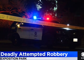 Victim Shoots at Armed Robbers with a Gun One Dropped; Killing One