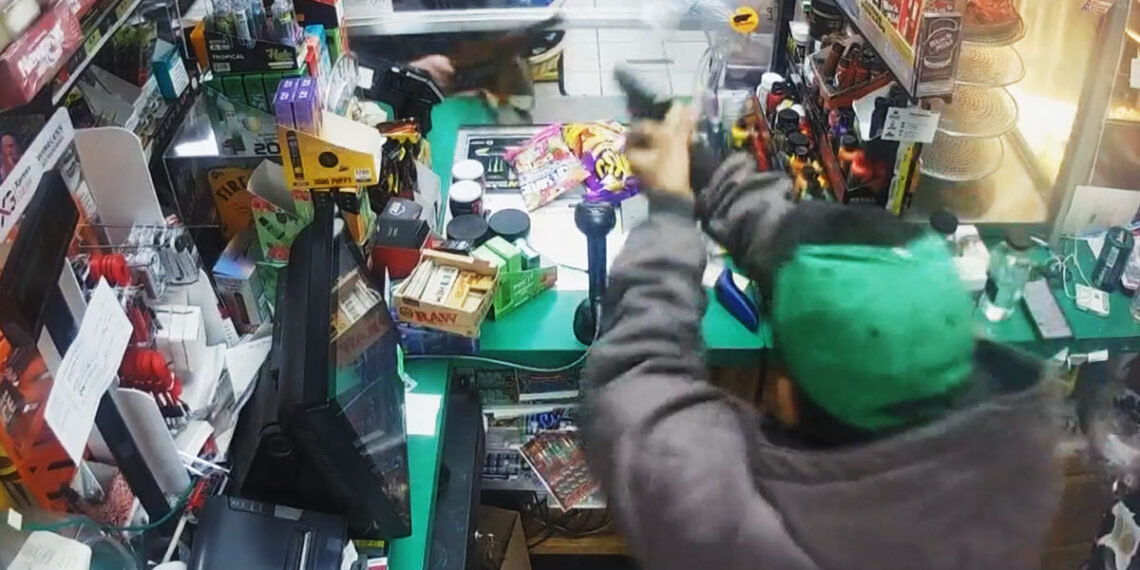 Caught on Camera: Gas Station Owner Draws And Shoots at Would-Be Armed Robber