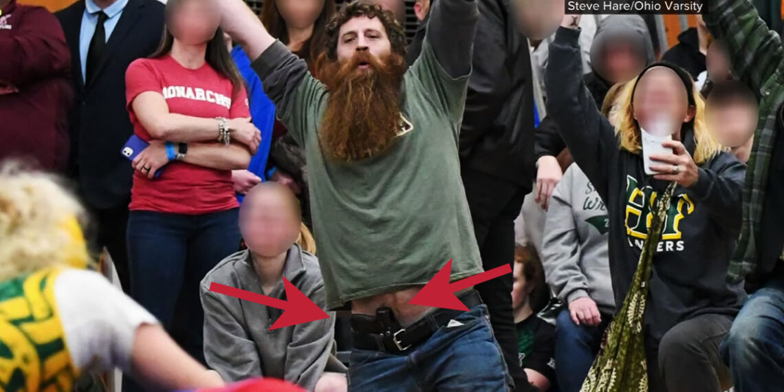 Man Facing Felony Charges After His Gun is Seen While Cheering