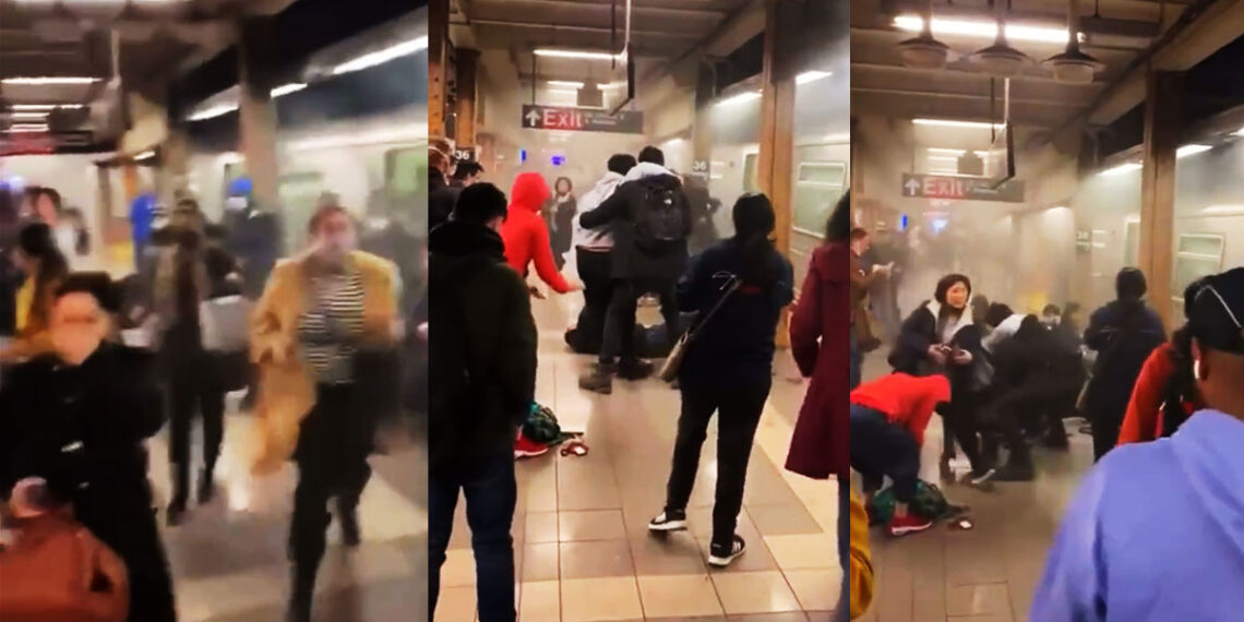 Man Wearing Gas-Mask Opens Fire in New York Subway, Still At Large; At Least 16 Injured