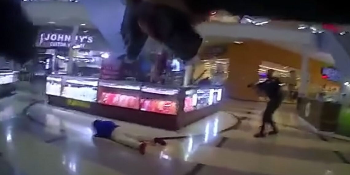 Suspect Drops After Getting Shot 5 Times; Then Gets Up and Walks Away