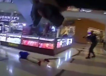 Suspect Drops After Getting Shot 5 Times; Then Gets Up and Walks Away