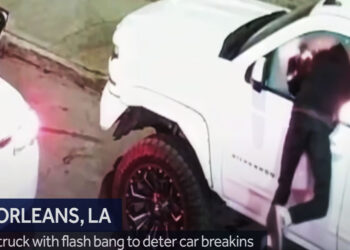 Thief Gets a Flash-Bang to the Face as He Breaks Into Boobytrapped Truck