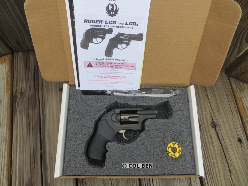 LCR 9mm Revolver, 3 Moon Clips, Lock, Operating Manual, & Cardboard Box Included