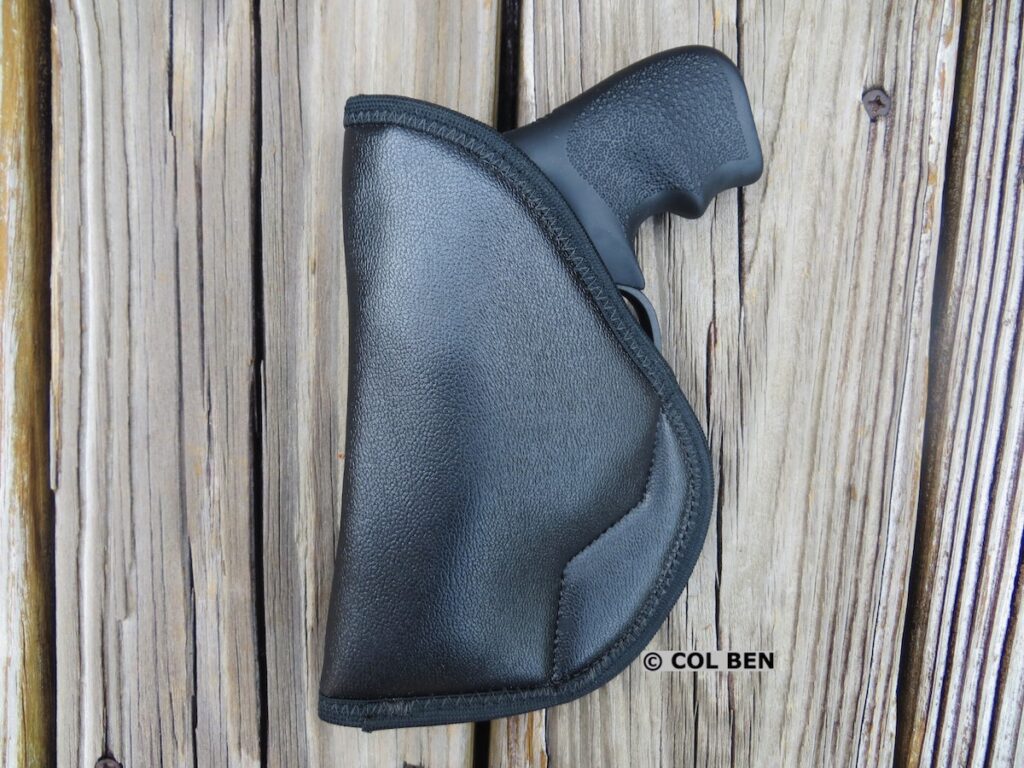 The Ruger LCR 9mm is Small Enough to Pocket Carry in this Fine Clinger Holster