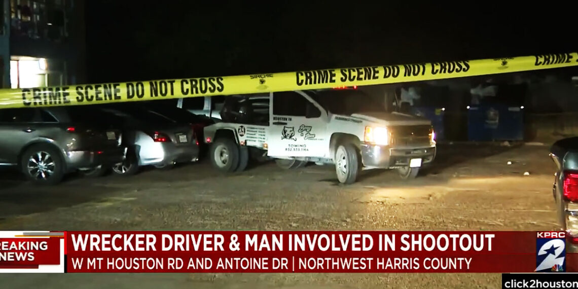 Tow Truck Driver Gets Into Shootout After Man Brandishes Gun