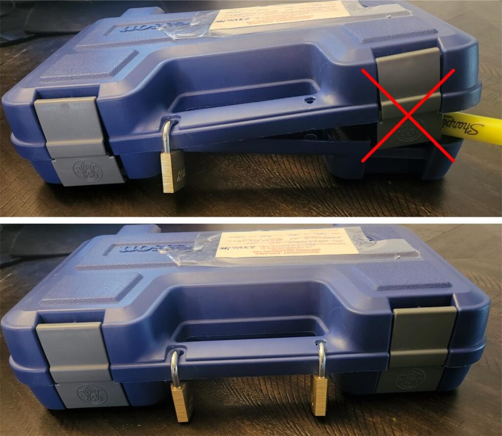 TSA Wrong Locked Case