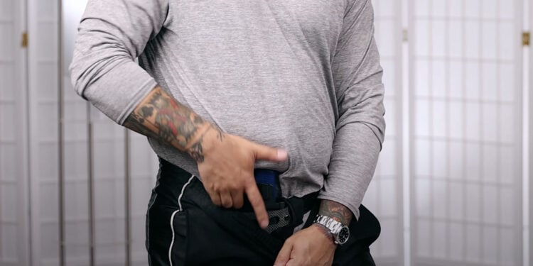 Draw and Reholster Techniques When the Gun is Below the Waistband