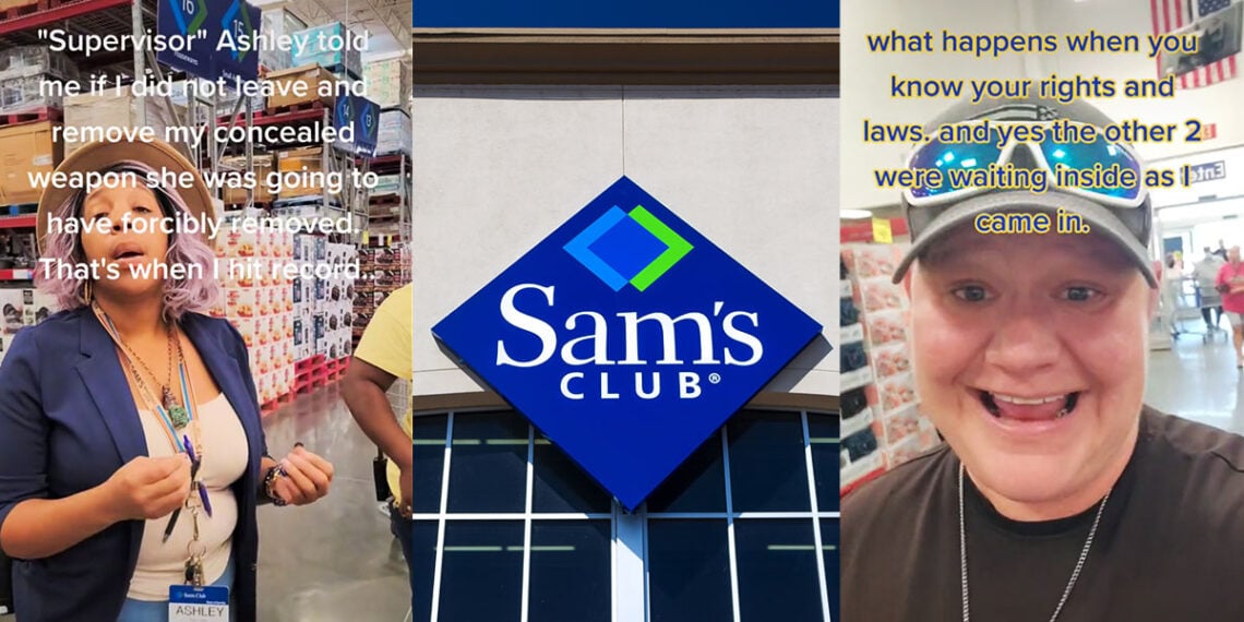Woman w/ CCW Kicked Out of Sam's Club, Allowed Back in After Calling Corporate