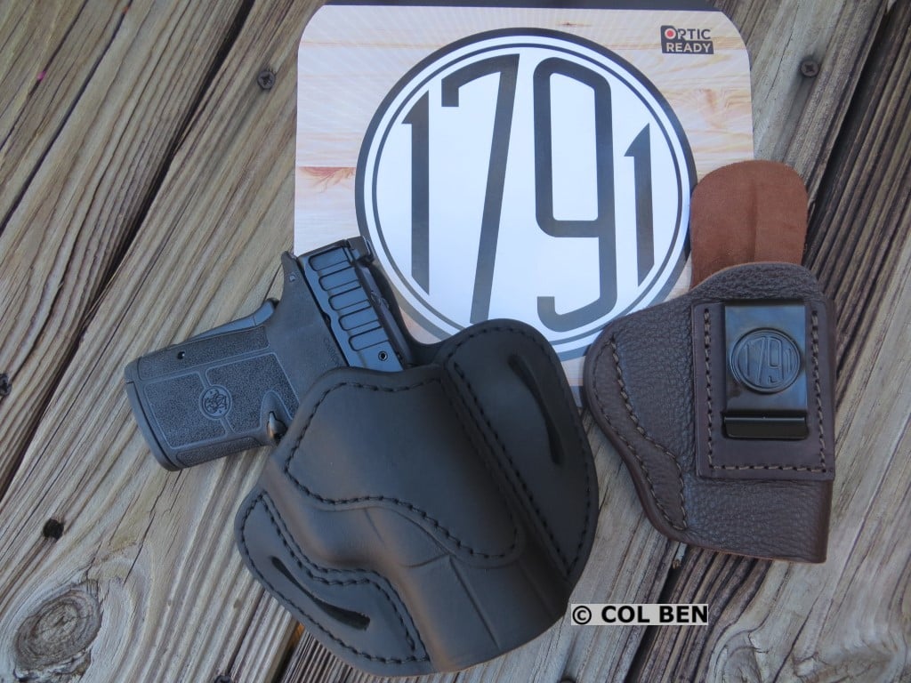 1791 GunLeather Holsters-- OWB and IWB-- and Smith & Wesson Equalizer 9mm Pistol