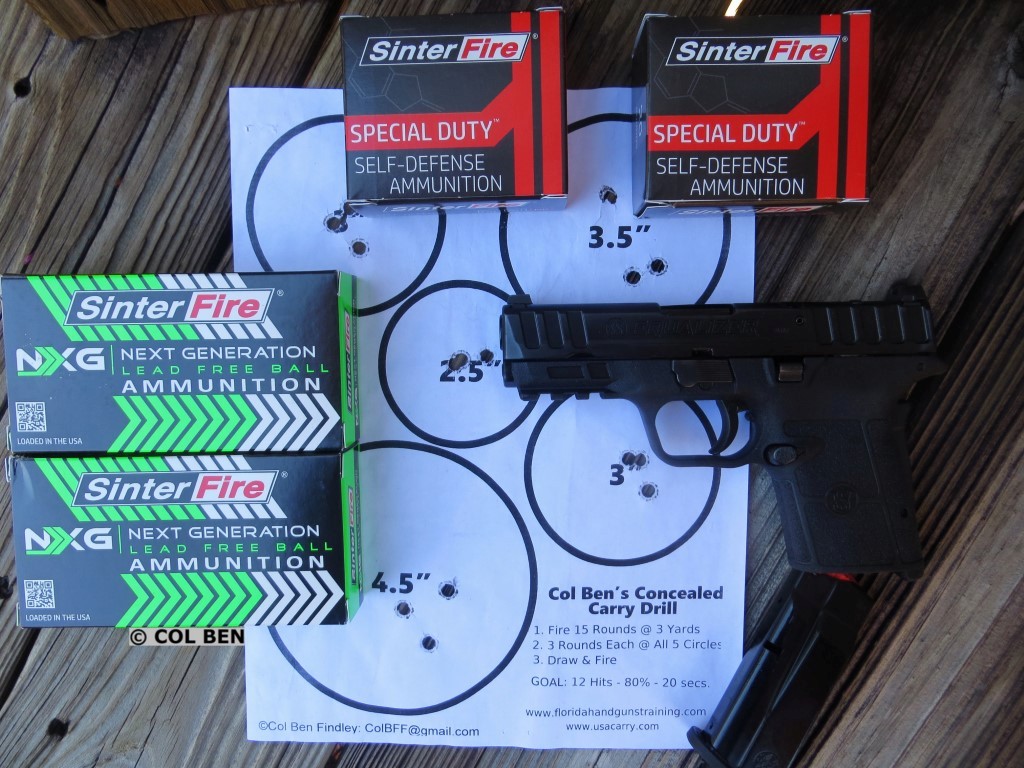 Lead-Free Reduced-Ricochet Hollow-Point and NXG Training Ammo by SinterFire- 7 YardsPenetration