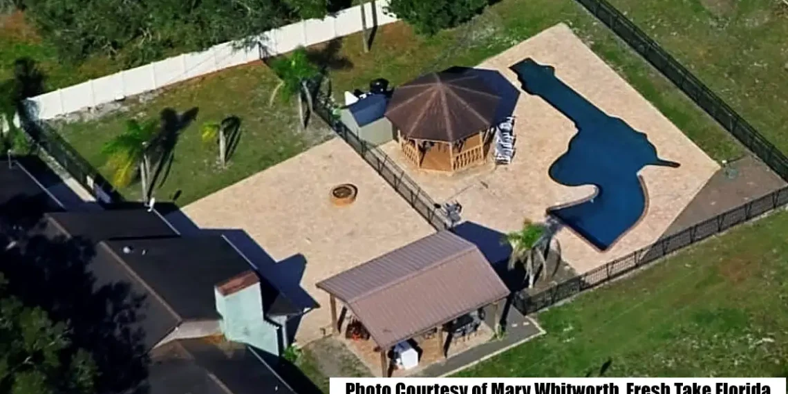 Revolver-Shaped Swimming Pool: Unusual Support for Gun Rights, Safety, and Education
