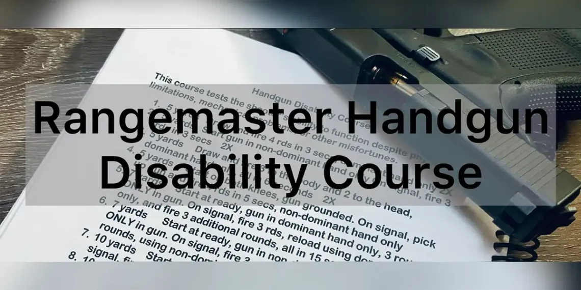 Rangemaster's Handgun Disability Course