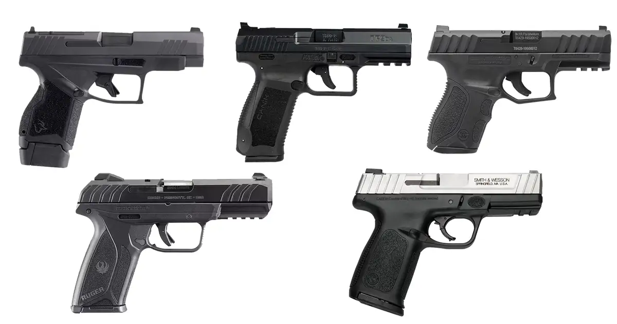 Top 5 Reliable and Affordable Compact 9mm Pistols Under 400 USA Carry