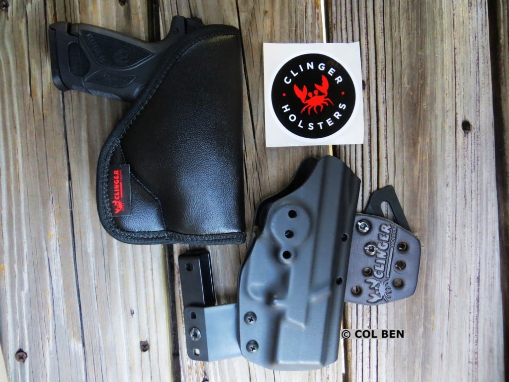 Clinger Comfort Cling Pocket-IWB Holster and Kydex Hinge Holster for OWB and IWB Carry