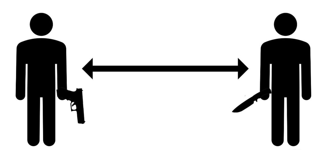 How Close is Too Close? Managing Distance During Violence