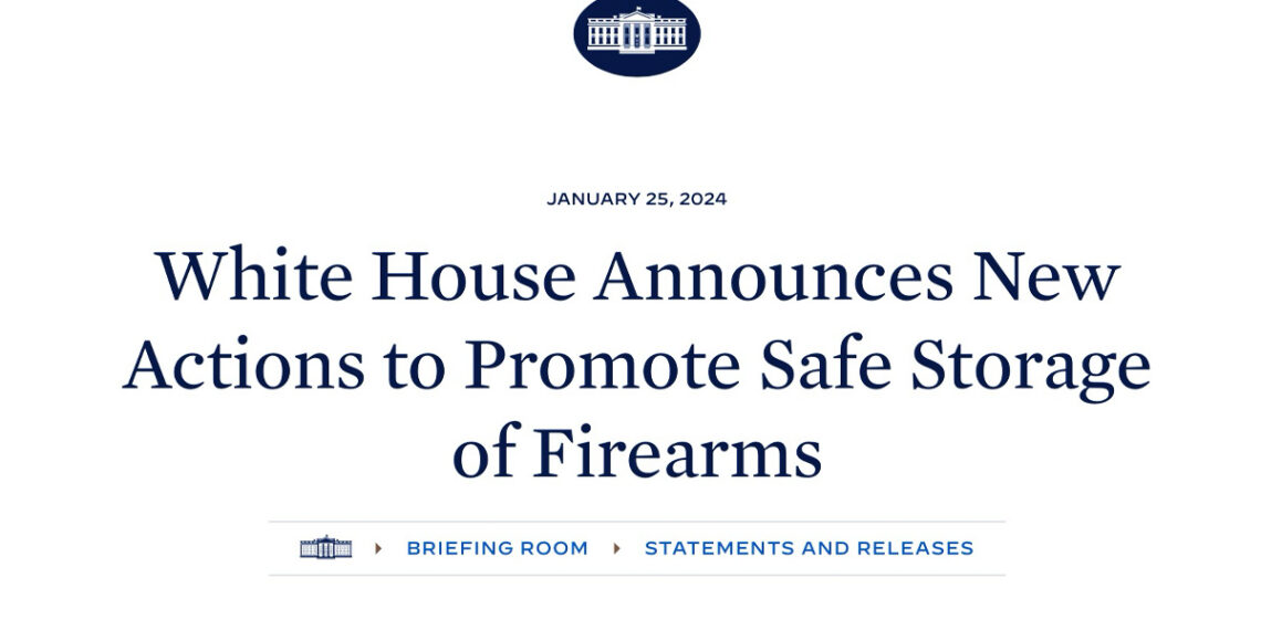 Biden Administration Implements Further Gun Control Measures Focusing on Safe Firearm Storage