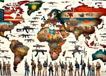 Top 20 Countries with the Greatest Numbers of Civilian Firearms
