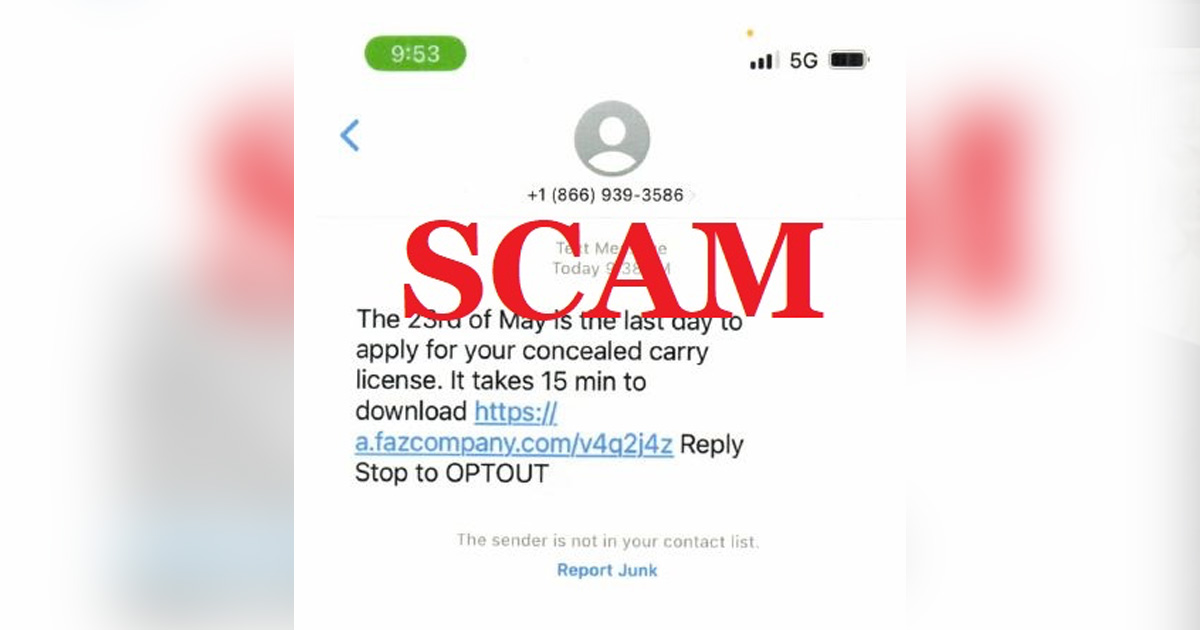 El Paso County Sheriff Warns of Concealed Carry Permit Scam Blade Shopper