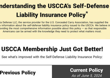USCCA Announces Significant Enhancements to Member Self-Defense Liability Insurance