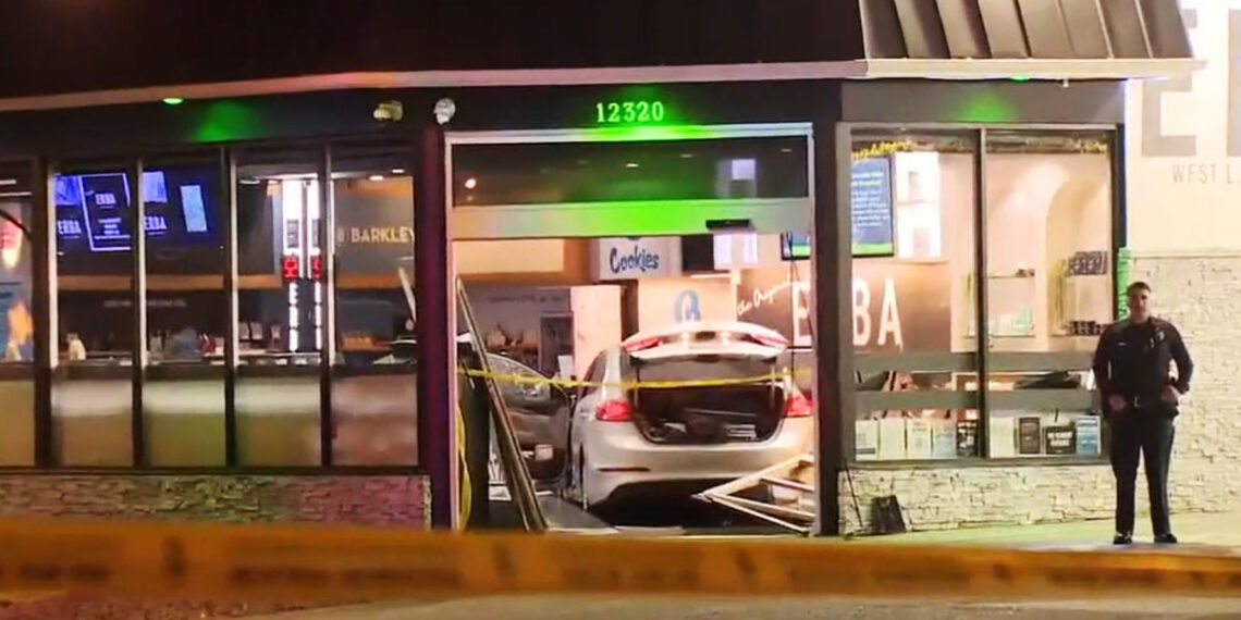 Security Guard Shoots and Kills Burglary Suspect Who Crashed Car Into West LA Dispensary