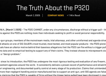 SIG Sauer Defends P320 Amid Controversy Over Alleged Unintended Discharges