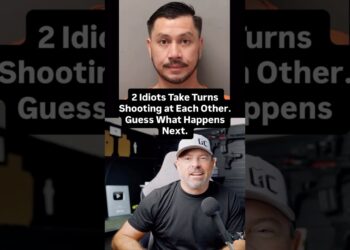 2 Idiots Take Turns Firing Rifle at Each Other While Wearing Kevlar Helmet – Guess What Happens Next