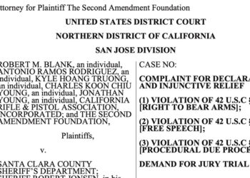 Gun Rights Groups Sue Santa Clara Over $2,000 CCW Costs and Mandatory Psych Exams