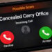 Sheriff Warns of Phone Scam Targeting Concealed Carry License Applicants
