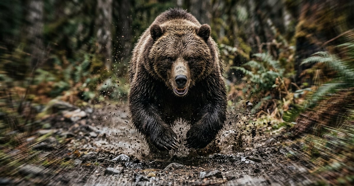 A Grizzly Charged a Father and His Young Son. He Stopped It at 5 Yards. A Grizzly Charged a Father and His Young Son. He Stopped It at 5 Yards.