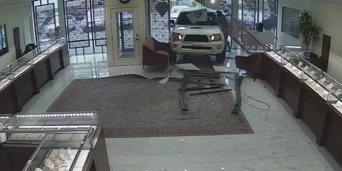 Lynnwood Jewelry Store Owner Opens Fire After Masked Crew Rams a Pickup Truck Through His Storefront at Midday